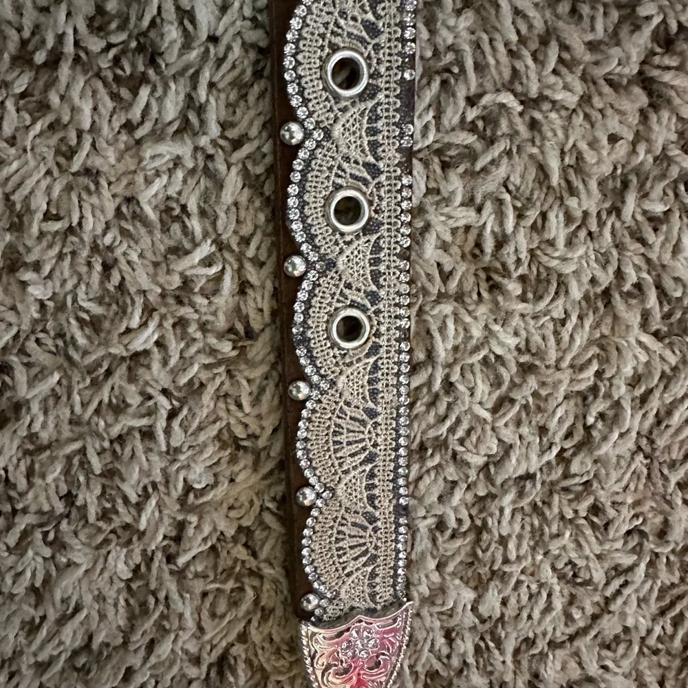 Silver Scalloped Belt